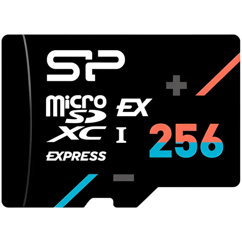 SILICON POWER, 256 GB, microSD EX,256GB,UHS-I,PCIe Gen3x1,U3,V30,A1 - 1