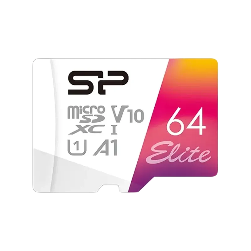 SILICON POWER 64GB Elite microSDHC/SDXC U1 V10 Full HD 1080p - 1