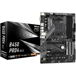 ASROCK B450 PRO4 R2.0 ATX AM4 DDR4 - 1
