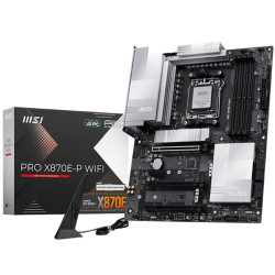 MSI PRO X870E-P WIFI, ATX, Socket AM5, 4x DDR5 Dual Channel DDR5 up to 8200(OC)MHz, 3x PCIe x16 slot, 3x M.2 slot, 4x USB 2.0, 2