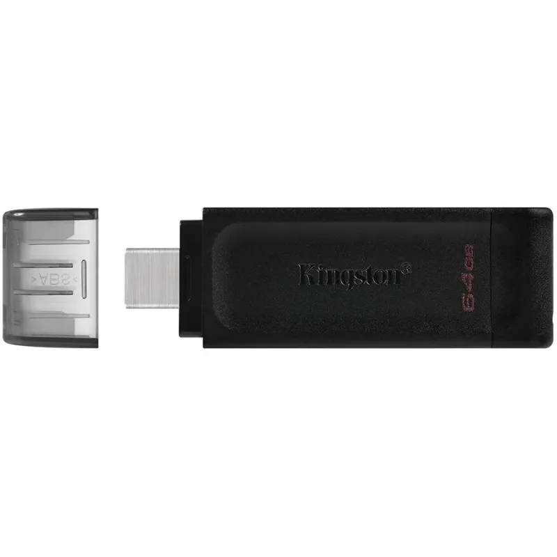 Kingston 64GB USB-C 3.2 Gen 1 DataTraveler 70 - 1