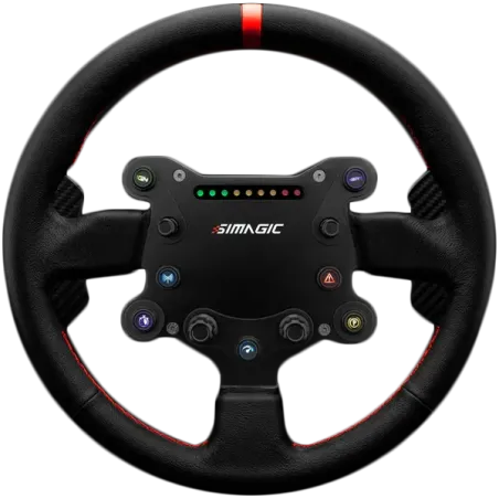 SIMAGIC GT Sport Steering Wheel, Shifter Paddles, Leather. S201 - 1