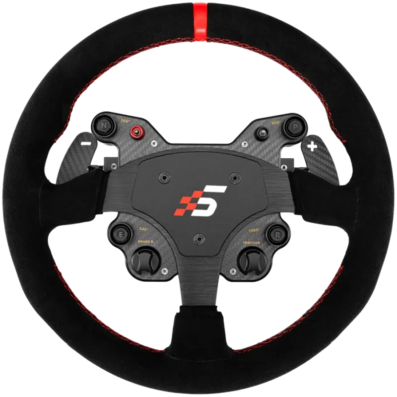 SIMAGIC GT1 Round Steering Wheel, Shifter Paddles, Suede| QR70 Included. S210 - 1