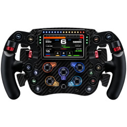 SIMAGIC FX Pro Steering Wheel with Color Screen ,Full Carbon Fiber, Six Paddles, QR50 Included. S203 - 1