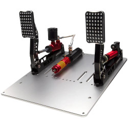 SIMAGIC Crimson Edition, Hydraulic Dual-pedal Set, 200kg Loadcell, Standard Throttle Plate. S312 - 1