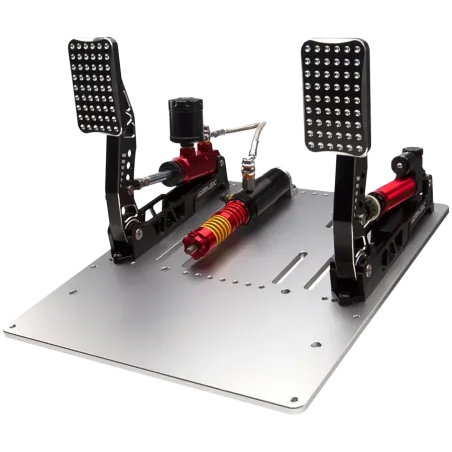 SIMAGIC Crimson Edition, Hydraulic Dual-pedal Set, 200kg Loadcell, Standard Throttle Plate. S312 - 1