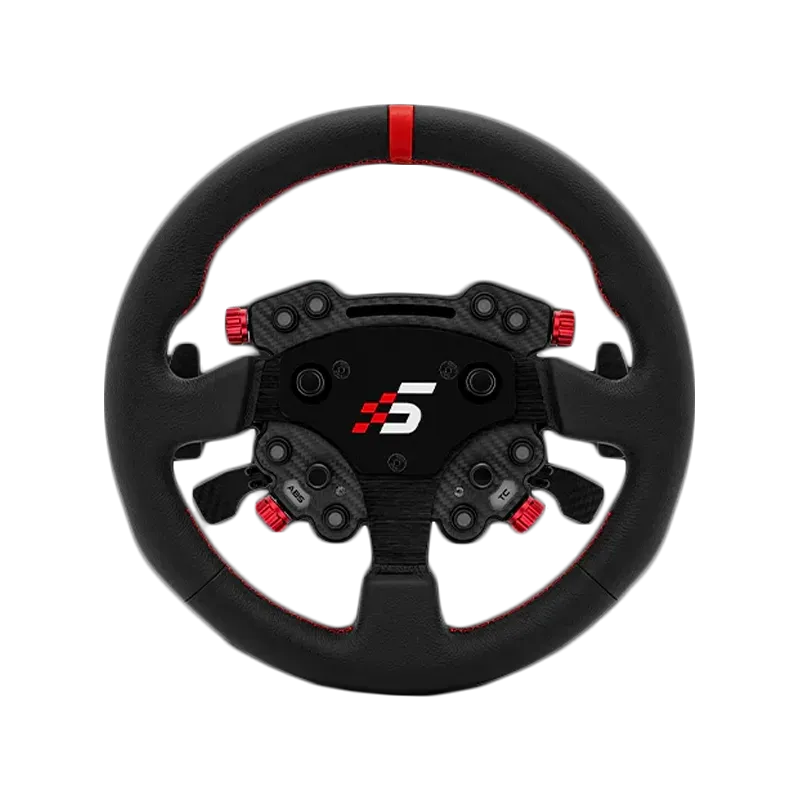 SIMAGIC GT1 Round Steering Wheel with GT Pro Hub(K)| Shifter & Clutch Paddles, Leather,QR70 Included. S207 - 1