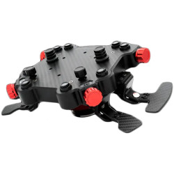 SIMAGIC GT1 Round Steering Wheel with GT Pro Hub(K)| Shifter & Clutch Paddles, Leather,QR70 Included. S207 - 2