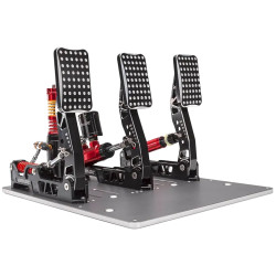 SIMAGIC Crimson Edition, Hydraulic Tri-pedal Set, 200kg Loadcell, Standard Throttle Plate. S310 - 1