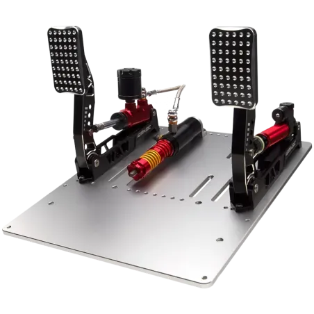 SIMAGIC Crimson Edition, Hydraulic Dual-pedal Set, 100kg Loadcell, Standard Throttle Plate. S311 - 1