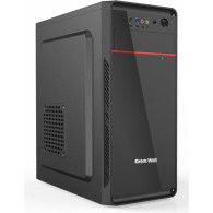 Chassis VLINE K23 , 2x3.5" HDD, 2x2.5"SSD,1x5.25", USB 1.0x1,USB 3.0x2,Slots 7 ,20+4pin,4xSATA,PSU 600W ,120mm, Black - 1