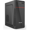 Chassis VLINE K23 , 2x3.5" HDD, 2x2.5"SSD,1x5.25", USB 1.0x1,USB 3.0x2,Slots 7 ,20+4pin,4xSATA,PSU 600W ,120mm, Black - 1