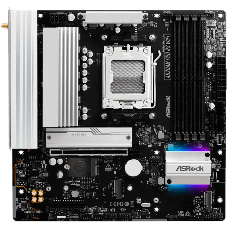 ASROCK A620AM PRO RS WIFI mATX AM5 DDR5 - 1