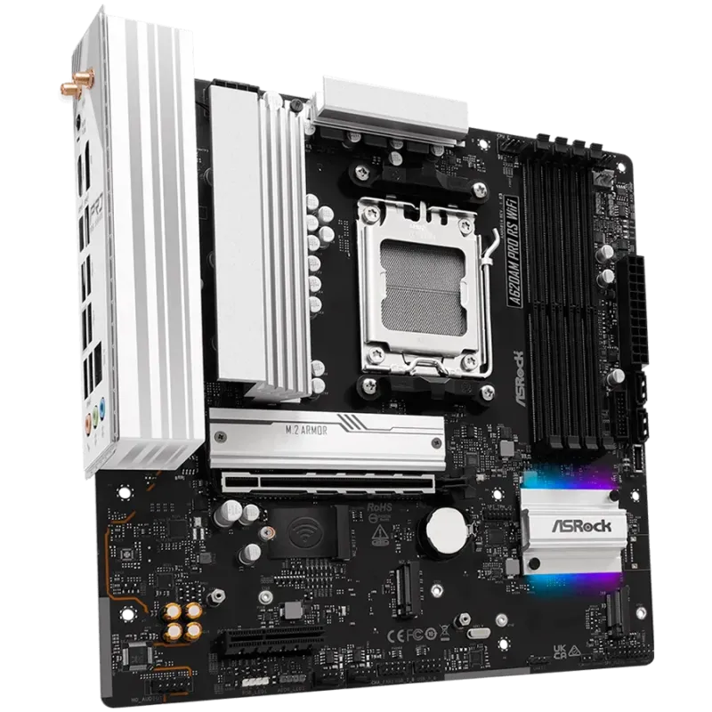 ASROCK A620AM PRO RS WIFI mATX AM5 DDR5 - 1