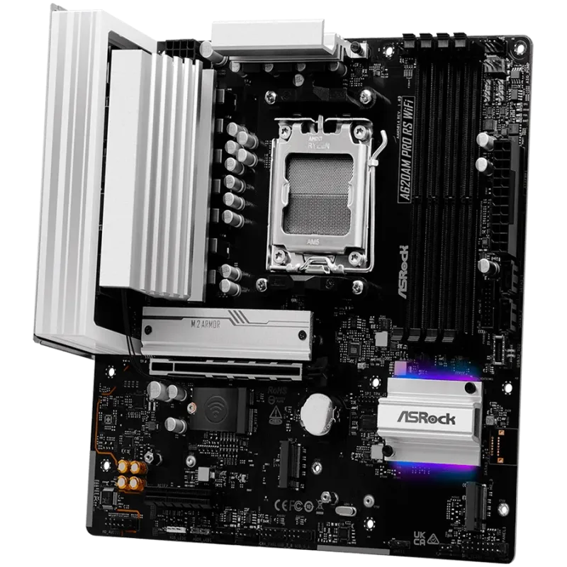 ASROCK A620AM PRO RS WIFI mATX AM5 DDR5 - 1