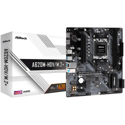 ASROCK MB A620 AM5 2 x DDR5 1 x HDMI 1 x DisplayPort 2 x M.2 4 x SATA3 Micro ATX - 1