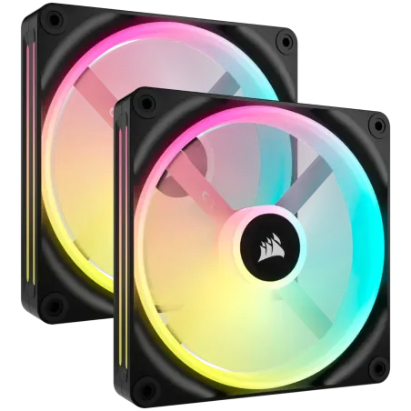 CORSAIR iCUE LINK QX140 RGB, 140mm Magnetic Dome RGB Fan, Dual Fan Kit - 1