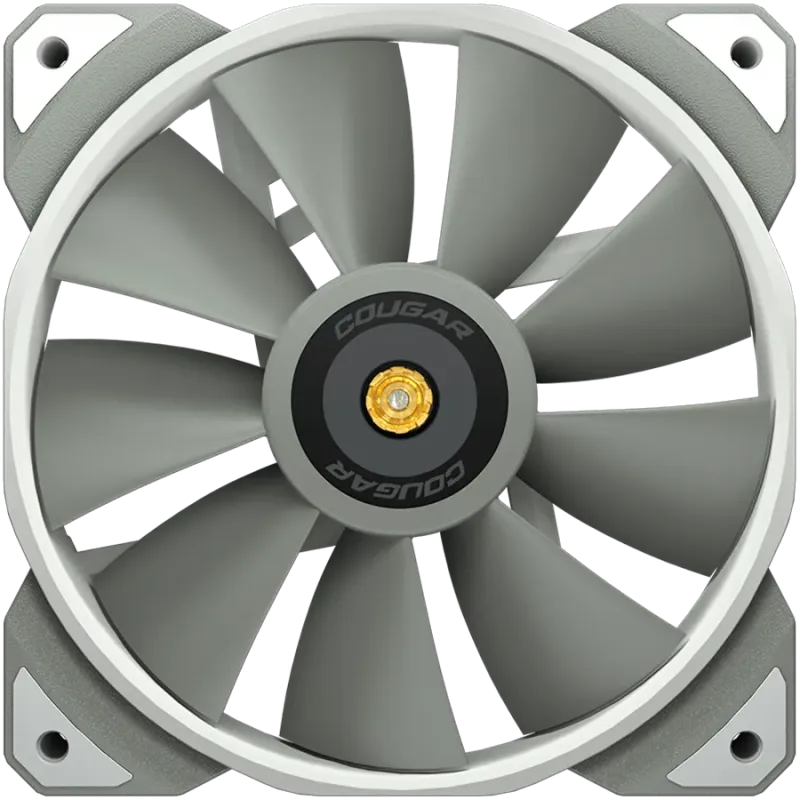 COUGAR MHP 120 White, 120mm 4-pin PWM fan, 600-2000RPM, HDB Bearing, Anti-vibration Dampers, Extension Cable + Low-Noise Adapter