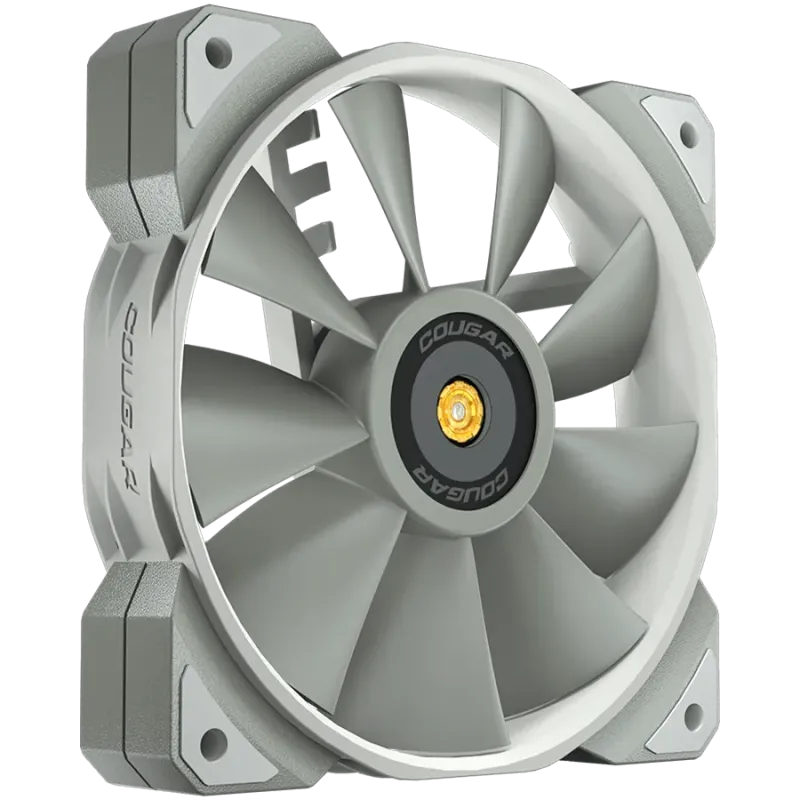 COUGAR MHP 120 White, 120mm 4-pin PWM fan, 600-2000RPM, HDB Bearing, Anti-vibration Dampers, Extension Cable + Low-Noise Adapter