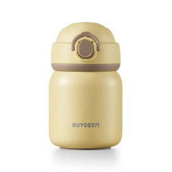 BUYDEEM Stainless Steel Thermos Bottle 200 ml, model TAN200, color Mellow Yellow - 1