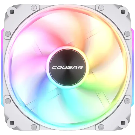 Cougar fan APOLAR 120 ARGB White, Fan Speed 600-2200 RPM±200RPM, Air Flow 75.38 CFM ± 10%, Air Pressure 2.59 mm H2O±10%, HDB Hyd