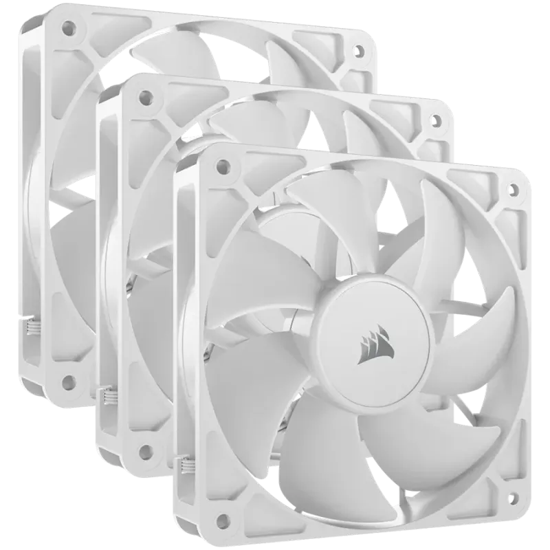 CORSAIR RS120 White, 120mm Fan, Triple Pack - 1