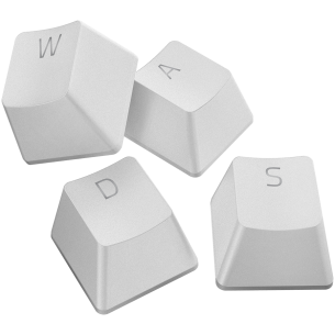 Razer PBT Keycap Upgrade Set - Mercury White, Superior PBT Material, Doubleshot Molding With Ultra-Thin Font, Works With Popular