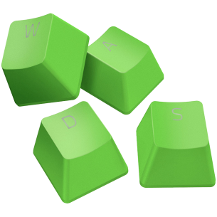 Razer PBT Keycap Upgrade Set - Razer Green, Superior PBT Material, Doubleshot Molding With Ultra-Thin Font, Works With Popular K