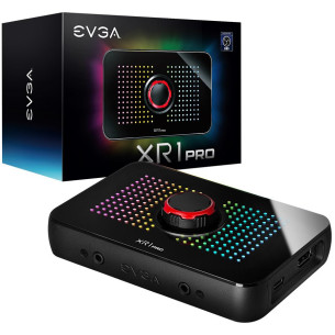 EVGA XR1 Pro Capture Card, Certified for OBS, 1440p 144fps/4K 60fps HDR Pass Through, 1440p 60fps/4K 30fps Capture, USB 3.1 Type