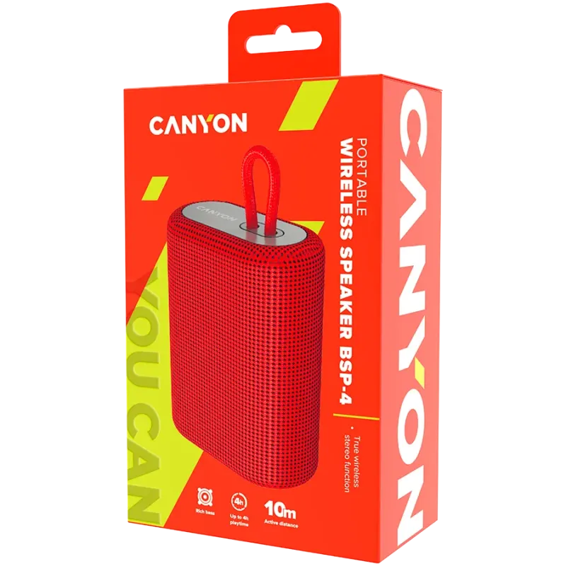 CANYON speaker BSP-4 5W Red - 1
