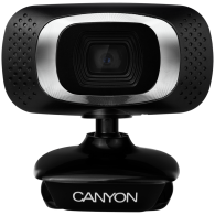 CANYON C3 720P HD webcam with USB2.0. connector, 360° rotary view scope, 1.0Mega pixels, Resolution 1280*720, viewing angle 60°,