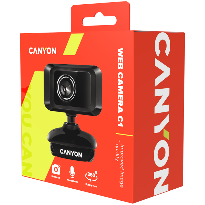 CANYON Enhanced 1.3 Megapixels resolution webcam with USB2.0 connector - 3