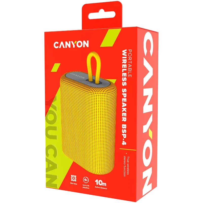 CANYON speaker BSP-4 5W Yellow - 1