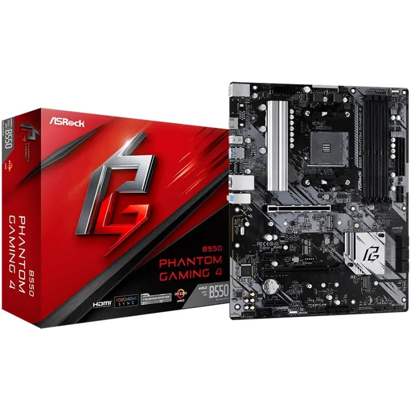 ASROCK B550 Phantom Gaming 4 ATX AM4 DDR4 - 1