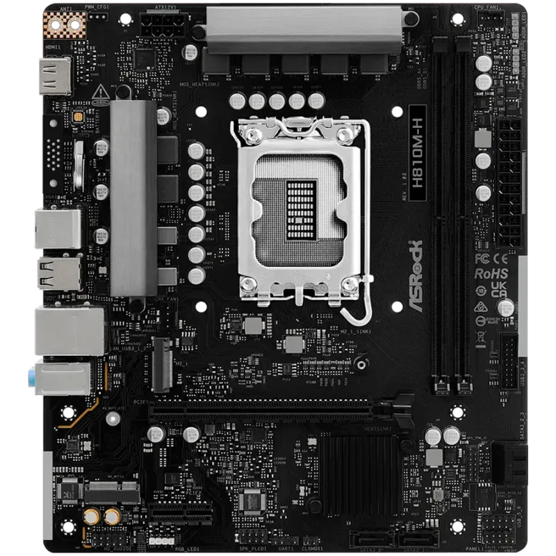 ASROCK H810M-H mATX LGA1851 DDR5 - 1