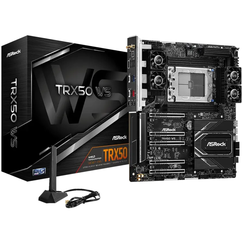 ASRock MB TRX50 WS sTR5 AMD TRX50 SATA 6Gb/s DDR5 EATX - 1