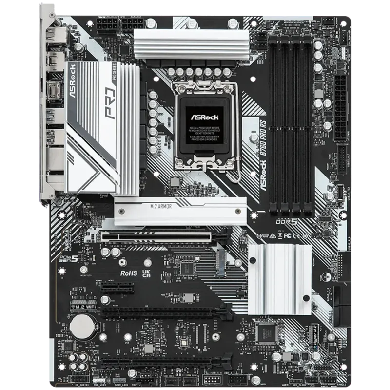 ASROCK MB Desktop B760 Pro RS (S1700, 4x DDR5, 1x PCIe 5.0 x16, 1x PCIe 4.0 x16, 1x PCIe 3.0 x16, 1x PCIe 3.0 x1, 2x Hyper M.2 P