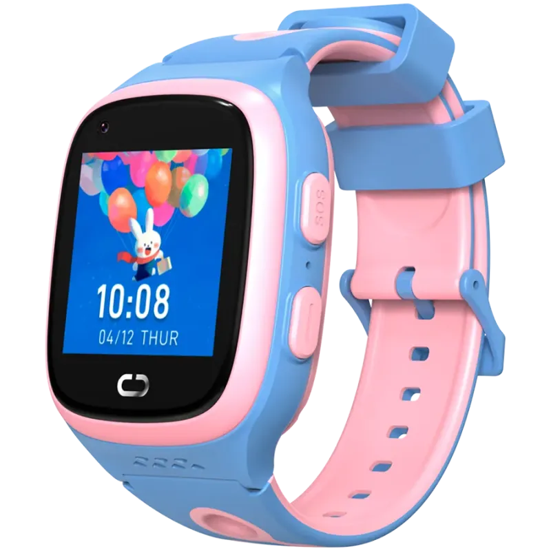 Canyon Kids Watch ZEFIR KW-49 E-SIM 4G GPS WiFi Video Music Games English learning, Pink&Blue - 1