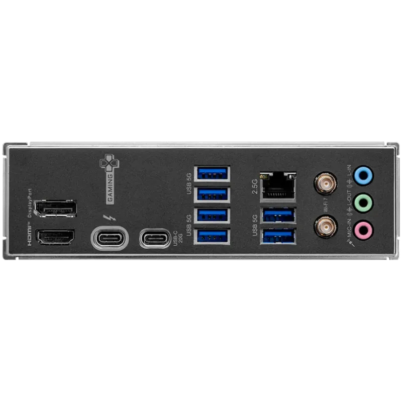 MSI Z890 GAMING WIFI, LGA 1851, Dual Channel DDR5 up to 8800(OC)MHz, 4x PCIe x16 slots, 3x M.2 slots, 6x USB 5Gbps A, 1x USB 20G