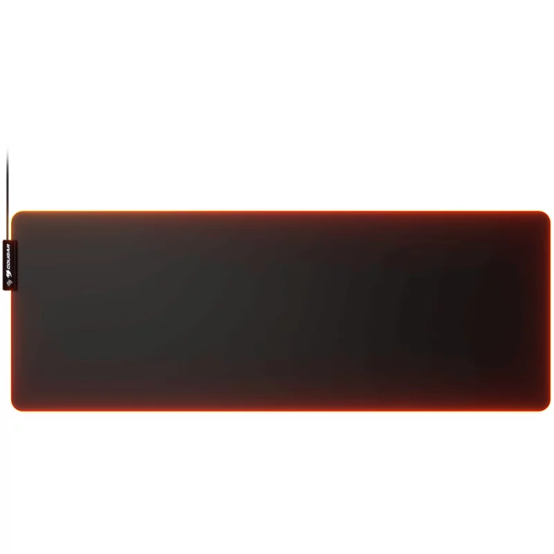COUGAR Neon X, RGB Gaming Mouse Pad, HD Texture Design, Stitched Lighting Border + 4mm Thickness, Wave-Shaped Anti-Slip Rubber B