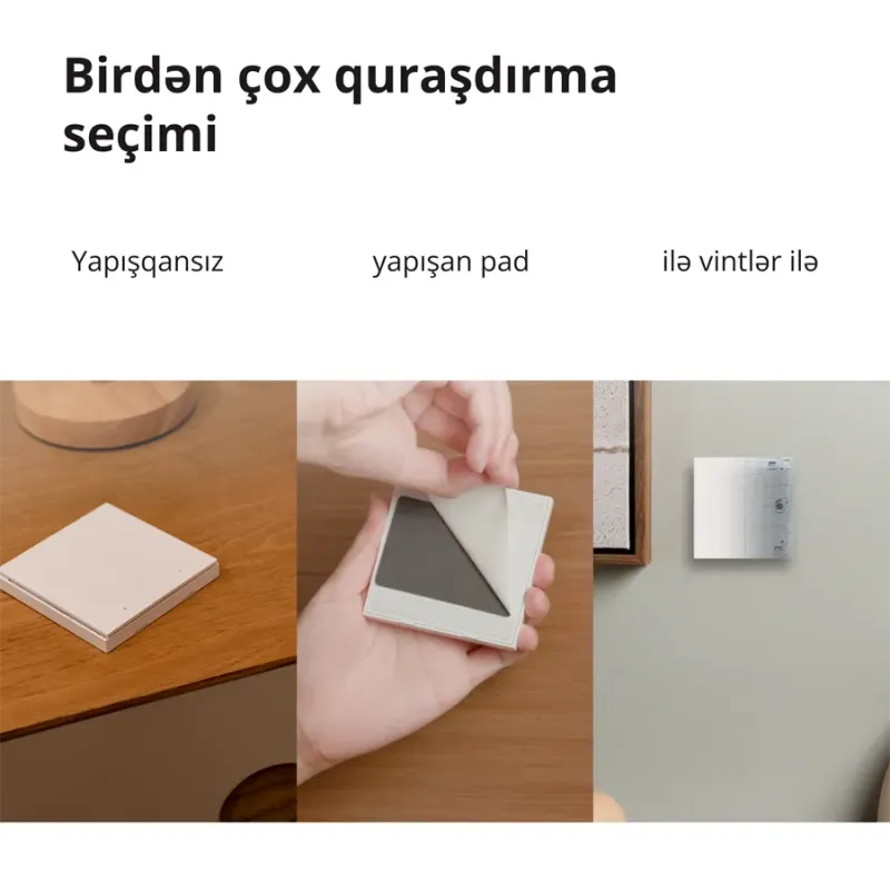 Aqara Wireless Remote Switch H1 (double rocker): Model: WRS-R02 SKU: AR009GLW02 - 1