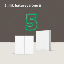 Aqara Wireless Remote Switch H1 (double rocker): Model: WRS-R02 SKU: AR009GLW02 - 51