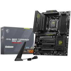 MSI MAG B850 TOMAHAWK MAX WIFI, ATX, Socket AM5, 4x DDR5 Dual Channel DDR5 up to 8400(OC)MHz, 3x PCIe 3.0 x16 slot, 4x M.2 slot,