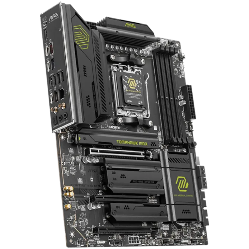 MSI MAG B850 TOMAHAWK MAX WIFI, ATX, Socket AM5, 4x DDR5 Dual Channel DDR5 up to 8400(OC)MHz, 3x PCIe 3.0 x16 slot, 4x M.2 slot,