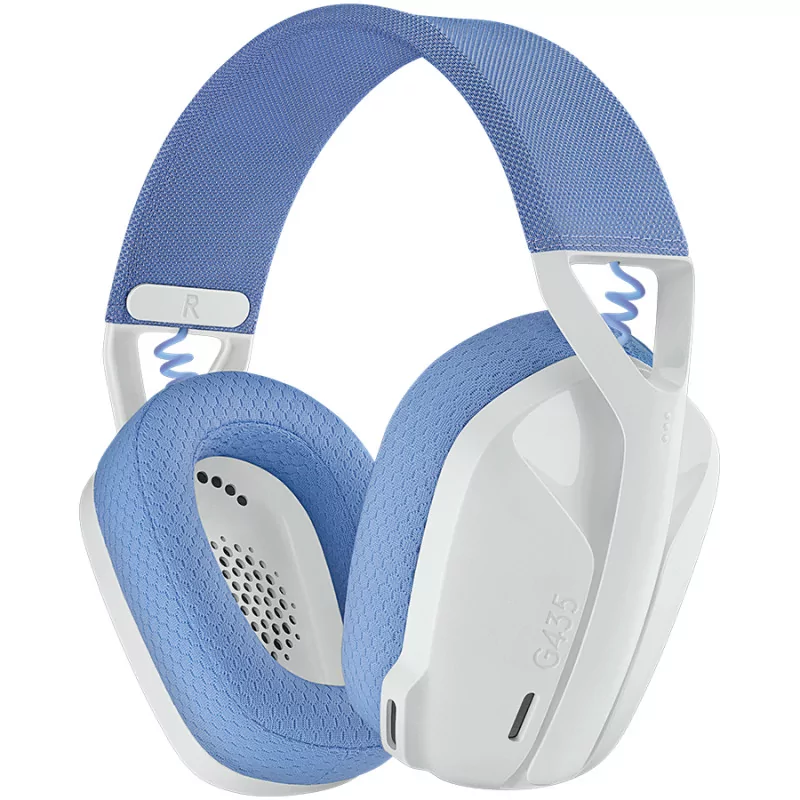 LOGITECH G435 LIGHTSPEED Wireless Gaming Headset - WHITE - 2.4GHZ - EMEA - 914 - 1