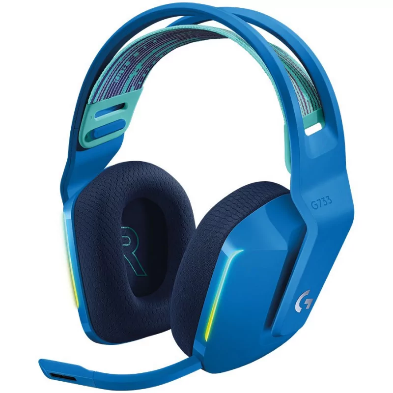 LOGITECH G733 LIGHTSPEED Wireless RGB Gaming Headset - BLUE - 2.4GHZ - EMEA - 1