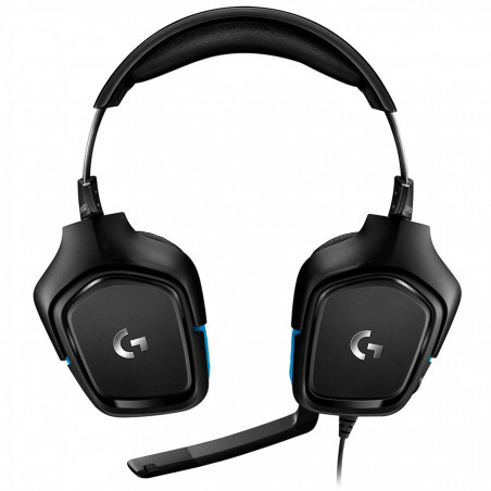 LOGITECH G432 7.1 Surround Sound Wired Gaming Headset - LEATHERETTE - USB - EMEA - 3
