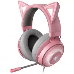 Razer Kraken Kitty Ed. - Quartz, Gaming Headset, Razer Chroma RGB, Stream Reactive Lighting, Cosplay Mode, 50 mm audio drivers, 