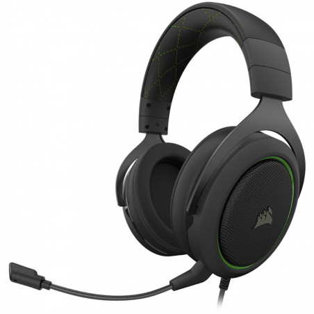 CORSAIR HS50 PRO STEREO Gaming Headset, Green (EU Version) - 1