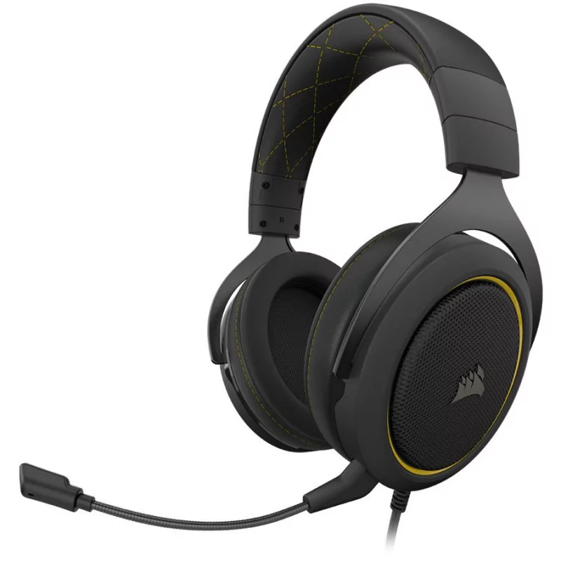 CORSAIR HS60 PRO SURROUND Gaming Headset, Yellow (EU Version) - 1